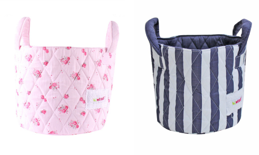 Pink and Blue clothes basket