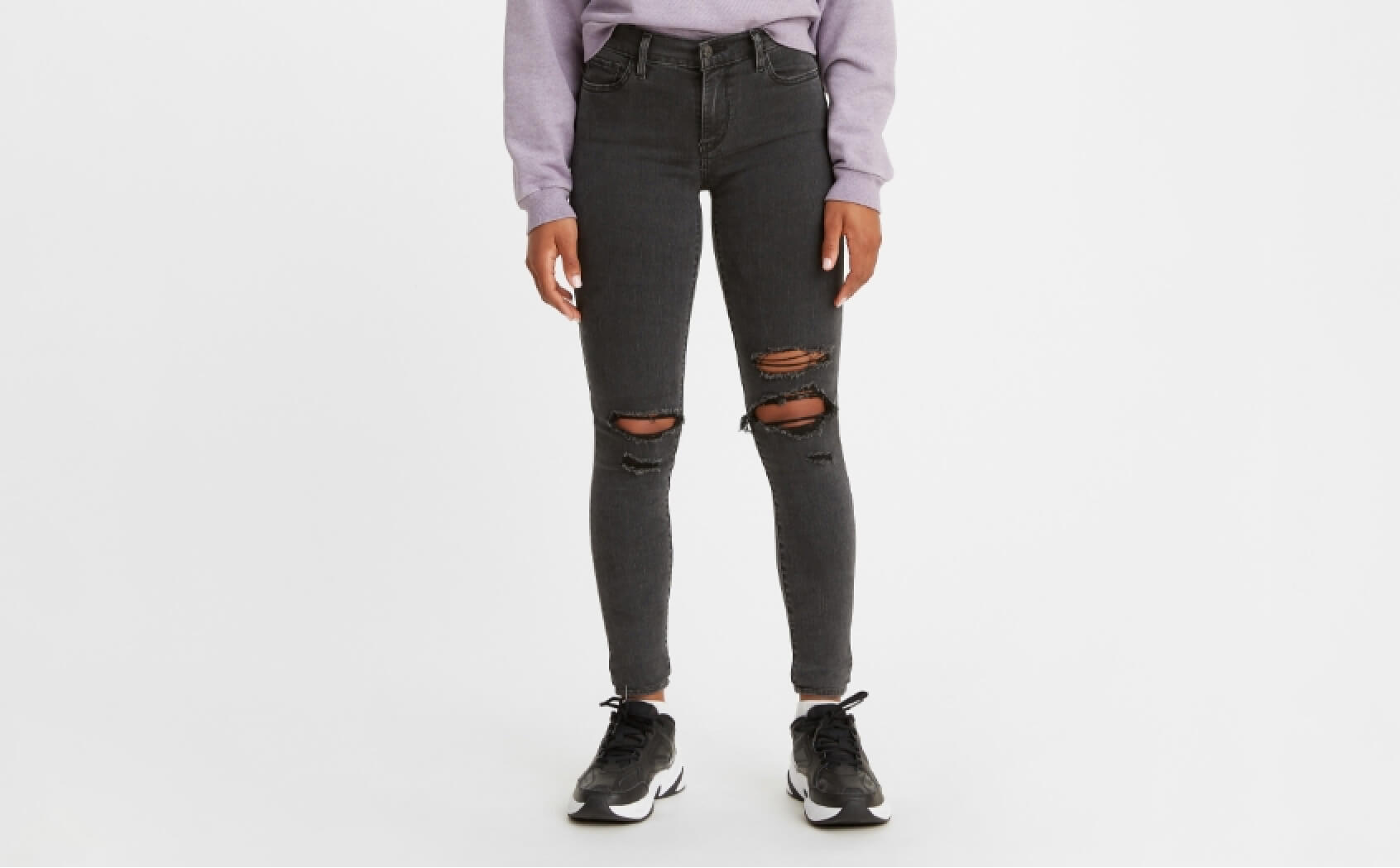 
          womens distressed jeans