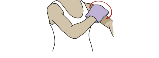 Illustration for how to apply fake tan